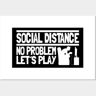 Social Distancing Distance No Problem Gaming Team Gamer Corona Posters and Art